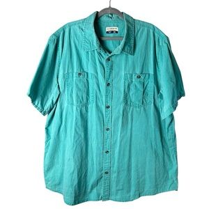 Magellan Outdoors Teal Casual Button Down Shirt